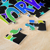 "MALLORY" voornaam, geun "HAPPY BIRTHDAY" Legpuzzel (Zijkant)