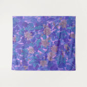 Mallow Bloom, Malva Flowers Floral Painting Paars Wandkleed (Voorkant (horizontaal))