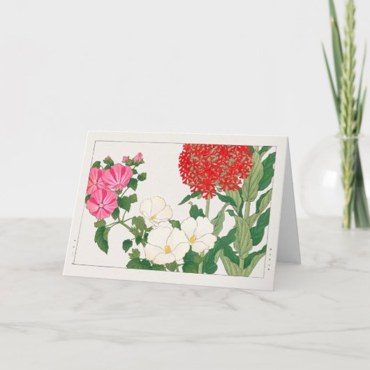 Mallow, Centranthus door Tanigami Konan Kaart (Voorkant)