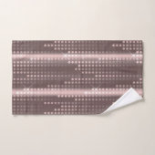 Mallow Gray Roos Gold polka dots matrix Bad Handdoek (Handdoek)