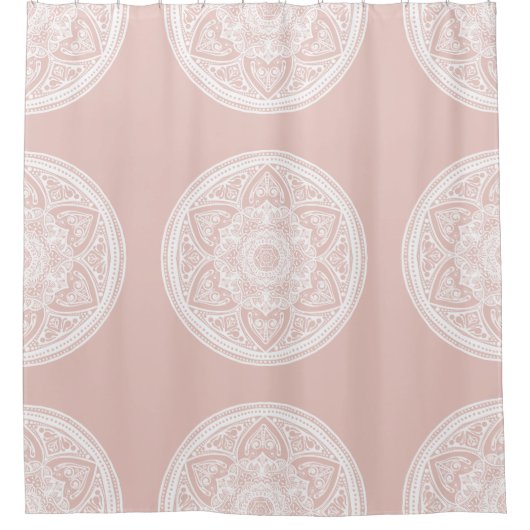 Mallow Mandala Douchegordijn (Voorkant)