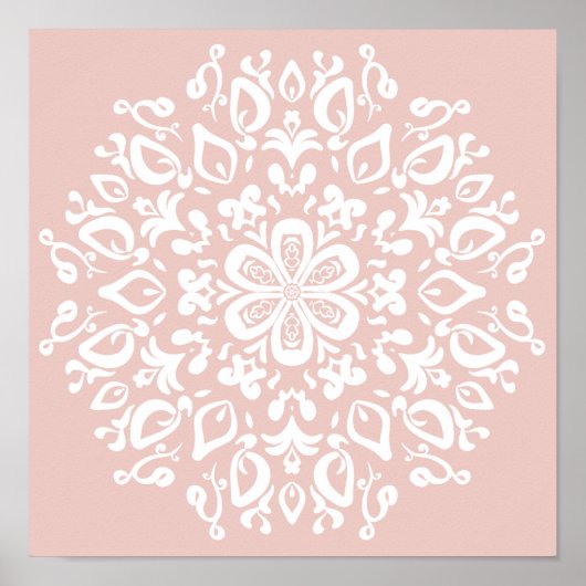 Mallow Mandala Poster (Voorkant)