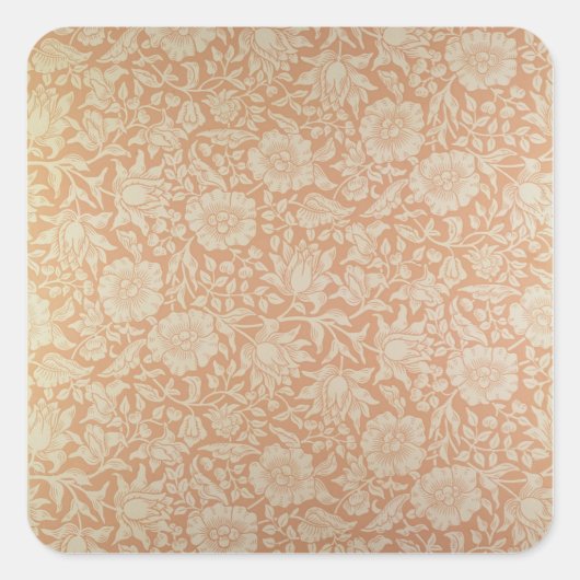 'Mallow'-mapontwerp Vierkante Sticker (Voorkant)
