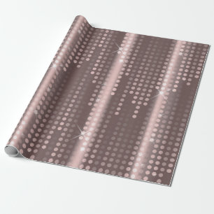 Mallow Polka Dots Matrix gepatterde glitter Cadeaupapier