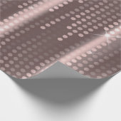 Mallow Polka Dots Matrix gepatterde glitter Cadeaupapier (Hoek)