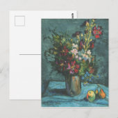  mallows op zwarte achtergrond Bloemen Roze Briefkaart (Voorkant / Achterkant)