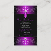 MallPaars Black  Ornamenten Monogram Visitekaartje (Achterkant)