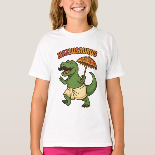 Mallusaurus baby Dino Kerala T-shirt (Voorkant)