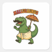 Mallusaurus baby Dino Kerala Vierkante Sticker (Voorkant)