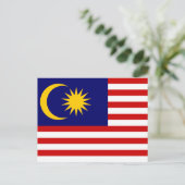 MalMaleisië National World Flag Briefkaart (Staand voorkant)