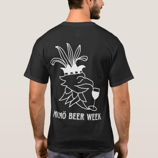 Malmö Beer Week t-shirt herr (Achterkant)