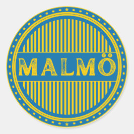 Malmö City Pride Embleem – Zweedse identiteit Ronde Sticker