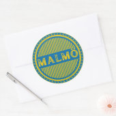 Malmö City Pride Emblem – Swedish Identity Ronde Sticker (Envelop)