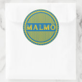 Malmö City Pride Emblem – Swedish Identity Ronde Sticker (Tas)