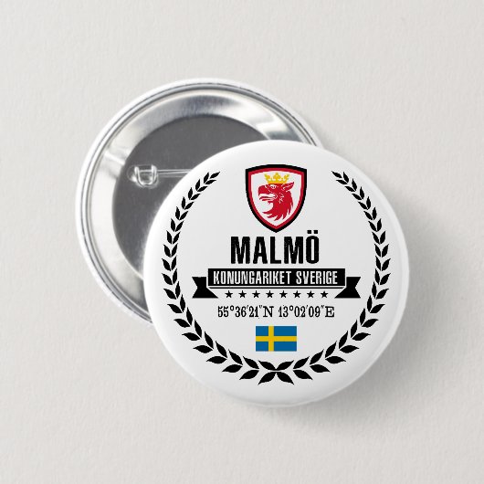 Malmö Ronde Button 5,7 Cm (Voorkant /achterkant)