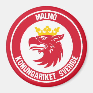 Malmö Round Emblem Magneet