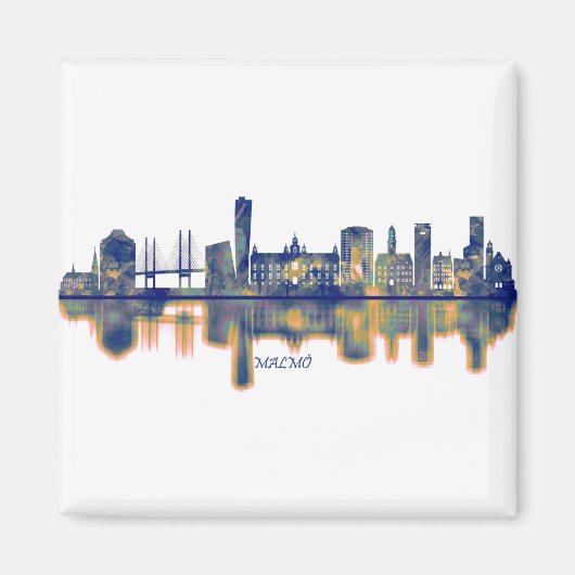 Malmo Skyline Magneet (Voorkant)