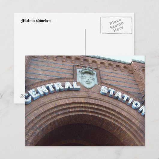 Malmö Zweden Briefkaart (Voorkant / Achterkant)