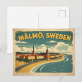 Malmö Zweden de Moderne Kustjuweel Briefkaart (Voorkant / Achterkant)