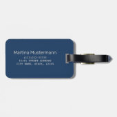 Malmo Zweden Retro Flag  Moose Souvenir Bagagelabel (Achterkant horizontaal)