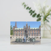 Malmö Zweden - stadhuis Briefkaart (Staand voorkant)