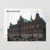 Malmö Zweden - stadhuis Briefkaart (Voorkant / Achterkant)