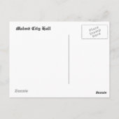 Malmö Zweden - stadhuis Briefkaart (Achterkant)