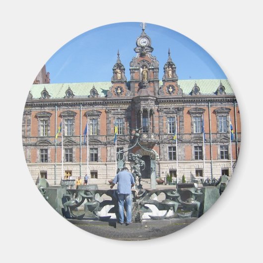 Malmö Zweden - Stadhuis Magneet (Voorkant)