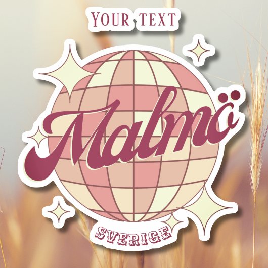 Malmö Zweden Sverige decor Eurovisie 2024 Sticker
