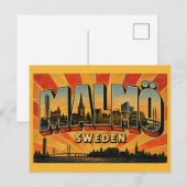 Malmö Zweden Turning Torso en Oude Stad Briefkaart (Voorkant / Achterkant)
