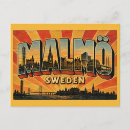Malmö Zweden Turning Torso en Oude Stad Briefkaart