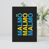 MALMO Zweedse vlag (Staand voorkant)