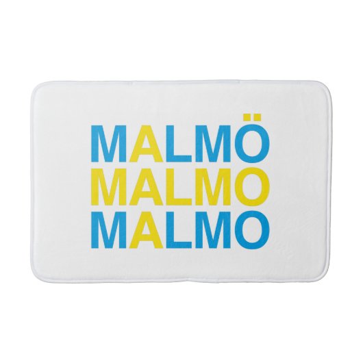 MALMO Zweedse vlag Badmat (Voorkant)