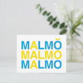 MALMO Zweedse vlag Briefkaart (Staand voorkant)