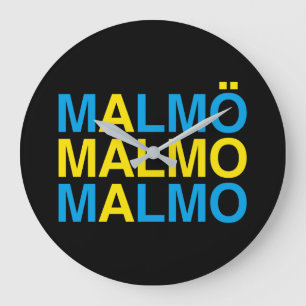 MALMO Zweedse vlag Grote Klok