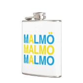 MALMO Zweedse vlag Heupfles (Links)