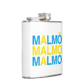 MALMO Zweedse vlag Heupfles (Rechts)