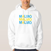 MALMO Zweedse vlag Hoodie (Voorkant)