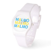 MALMO Zweedse vlag Horloge (Hoek)