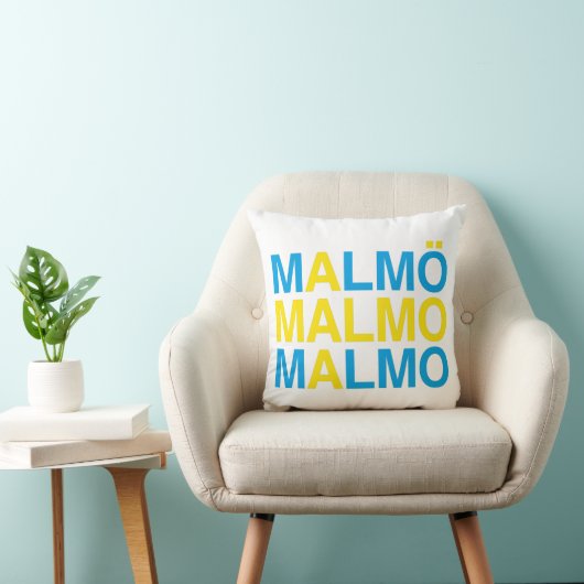 MALMO Zweedse vlag Kussen (Stoel)