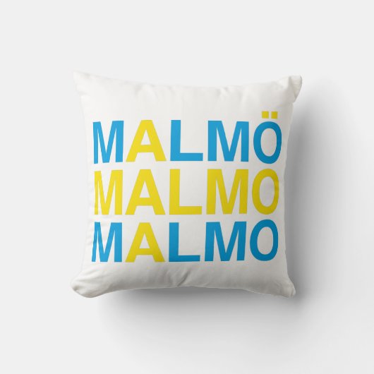 MALMO Zweedse vlag Kussen (Voorkant)