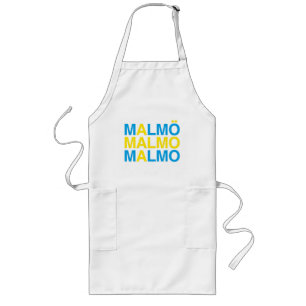 MALMO Zweedse vlag Lang Schort
