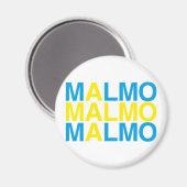 MALMO Zweedse vlag Magneet (Voorkant / Achterkant)