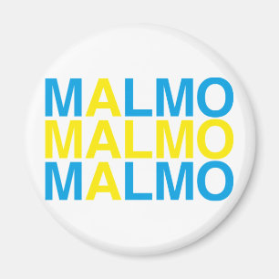 MALMO Zweedse vlag Magneet