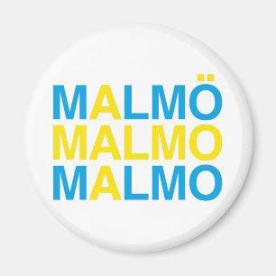 MALMO Zweedse vlag Magneet