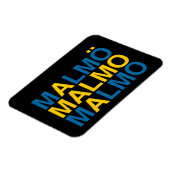 MALMO Zweedse vlag Magneet (Linkerzijde)