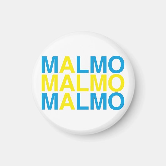MALMO Zweedse vlag Magneet (Voorkant)