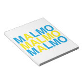 MALMO Zweedse vlag Notitieblok (Schuin)
