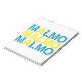 MALMO Zweedse vlag Notitieblok (Linkerzijde)