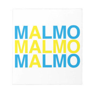 MALMO Zweedse vlag Notitieblok
